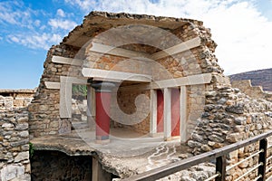 Ruins of Knossos Palace south propylaeum