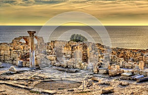 Ruins of Kourion, an ancient city in Cyprus