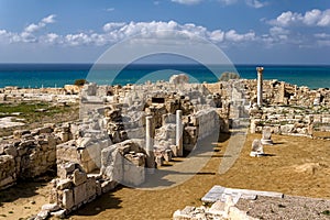 Ruins of Kourion, an ancient Greek city in Cyprus