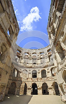 Ruins of Krzyztopor, Ossolinski's palace, Ujzad in Poland