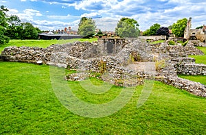 Ruins of Lady Chapel and Crypt at St Augustine's Abbey in Canter