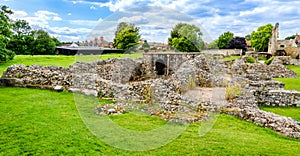 Ruins of Lady Chapel and Crypt at St Augustine's Abbey in Canter