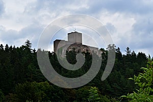 Ruins of LandÅ¡tejn Castle in the Czech Republic