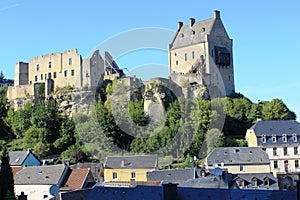 Ruins of Larochette Castle in Luxembourg