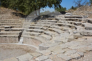 The ruins of the legendary ancient city of Troy near Canakkale, Turkey