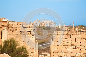 Ruins in Leptis Magna, Libya