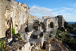 The ruins in Les Baux-de-Provence, Provence, France