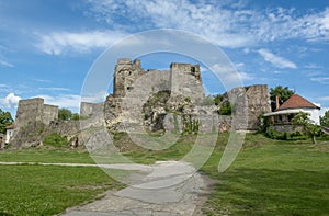 Ruins of the Levice Castle. Levicky hrad, Slovakia