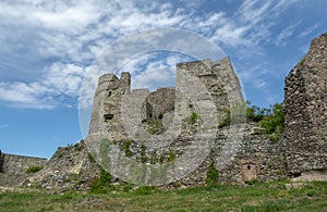 Ruins of the Levice Castle. Levicky hrad, Slovakia