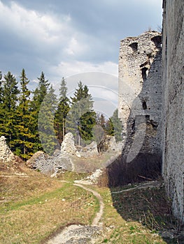 Ruins of Lietava Castle, Slovakia