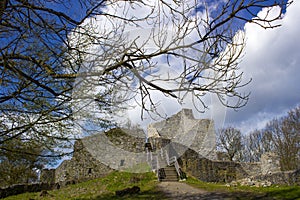 Ruins of the LÃ¶wenburg in the seven Mountains Siebengebirge n