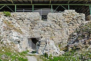 Ruins of Maasi medieval fort-castle, Saaremaa Island, Estonia.