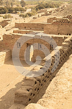 Ruins made of mud in peru inca mud huacas