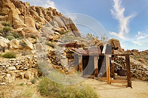 The ruins of the Mastodon gold mine, Joshua Tree National Park, USA