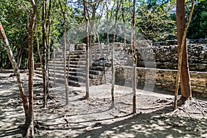 Ruins of the Mayan city Coba, Mexi