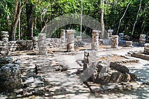 Ruins of the Mayan city Coba, Mexi