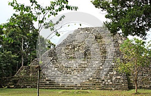 Ruins of Mayan temple at Yaxha, Guatemala photo