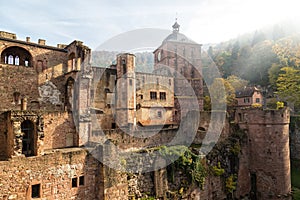 Ruins of medieval castle - Heidelberg. Germany