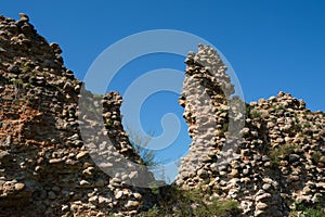 Ruins of a medieval castle. Krevo, Belarus