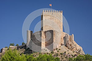 Ruins of the medieval castle of Lorca