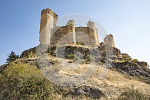 Ruins of the medieval castle in Pelegrina village