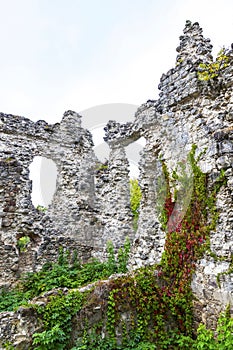 Ruins of Medieval Castle in Seredne village, Ukraine