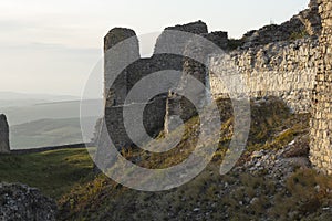 Ruins of medieval castle in Slovakia