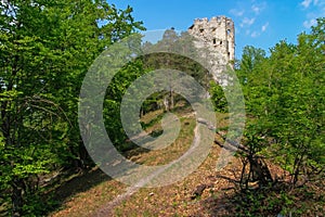 Zrúcanina stredovekého hradu Uhrovec