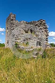 Ruins of a medieval church in Gotland, Sweden