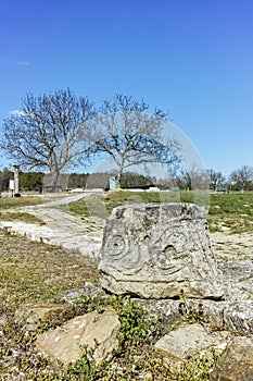 Ruins of medieval city of Preslav, capital of the First Bulgarian Empire, Bulgaria