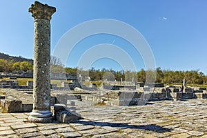 Ruins of medieval city of Preslav, capital of the First Bulgarian Empire, Bulgaria