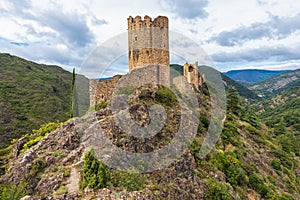 Ruins of medieval French Cathar castle