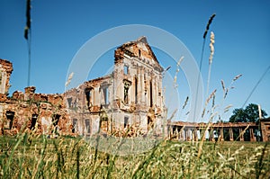 Ruins of Medieval Ruzhany Palace Complex in Belarus