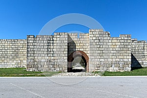 Ruins of medieval stronghold Pliska, Bulgaria