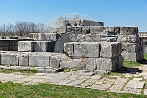 Ruins of medieval stronghold Pliska, Bulgaria