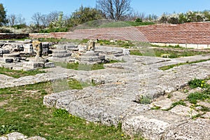 Ruins of medieval stronghold Pliska, Bulgaria