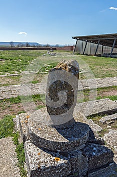 Ruins of medieval stronghold Pliska, Bulgaria