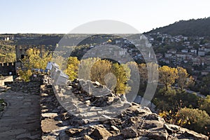 Ruins of medieval stronghold Tsarevets, Veliko Tarnovo, Bulgaria