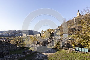 Ruins of medieval stronghold Tsarevets, Veliko Tarnovo, Bulgaria