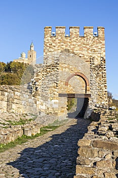 Ruins of medieval stronghold Tsarevets, Veliko Tarnovo, Bulgaria