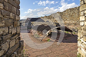 Ruins of medieval stronghold Tsarevets, Veliko Tarnovo, Bulgaria