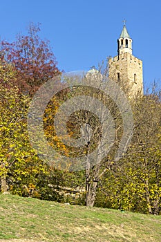 Ruins of medieval stronghold Tsarevets, Veliko Tarnovo, Bulgaria