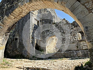 The ruins of the medieval town of Dvigrad Duecastelli, Docastelli, Kanfanar - Istria, Croatia - RuÃÂ¡evine starog grada Dvigrada photo
