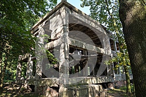 Ruins of military barrack in Gdansk