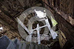 Ruins of military barrack in Gdansk