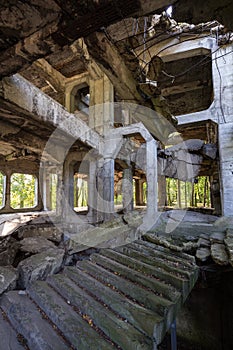 Ruins of military barrack in Gdansk