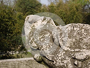 Ruins of Ming Xiaoling Mausoleum in Nanjing China