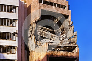 Ruins of Ministry of Defense Building from NATO Bombing