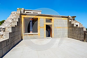 Ruins of the Minoan Palace of Knossos on Crete