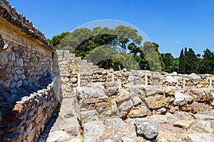 Ruins of the Minoan Palace of Knossos on Crete